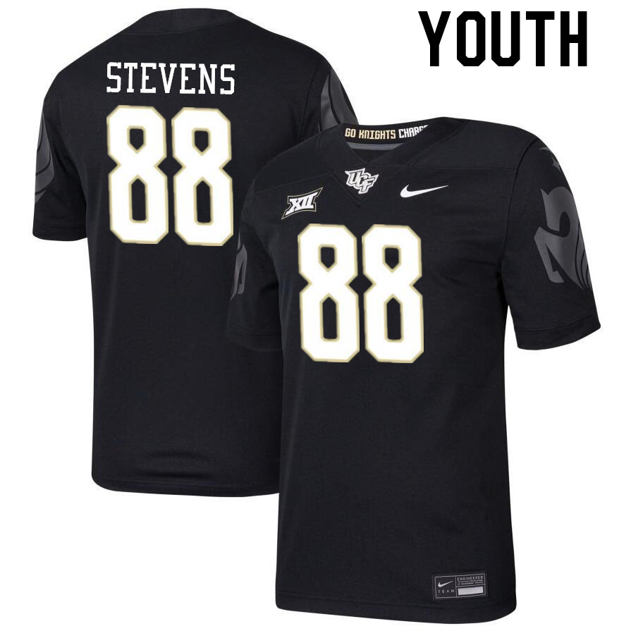 Youth #88 Grant Stevens UCF Knights Big 12 Conference College Football Jerseys Stitched-Black